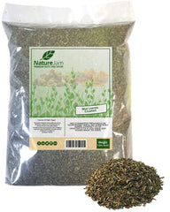 NatureJam front packaging of 1 lb crushed mint showing label and resealable bag for long freshness