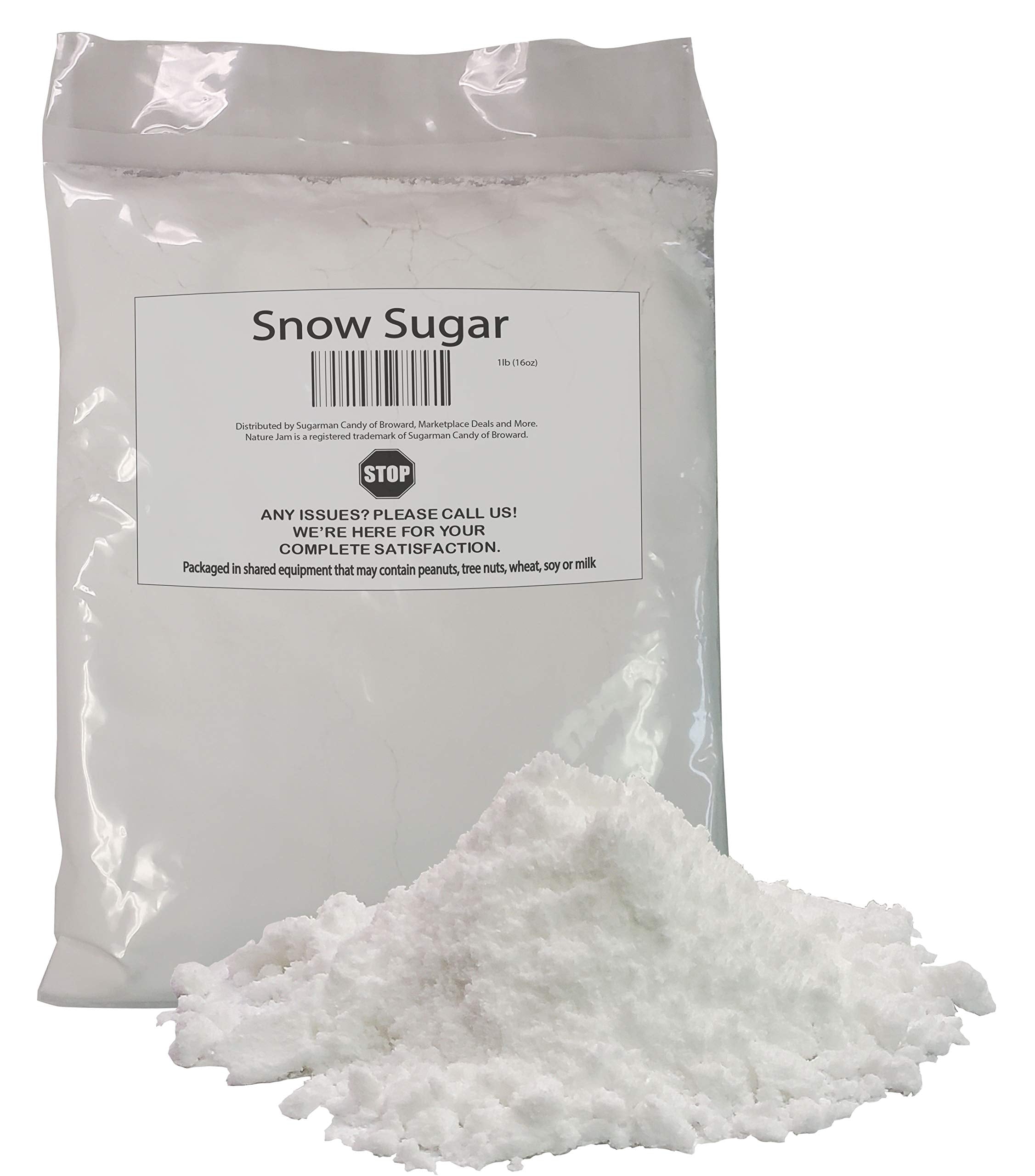 Naturejam front packaging showing 1 lb no-melt sugar for lasting decoration