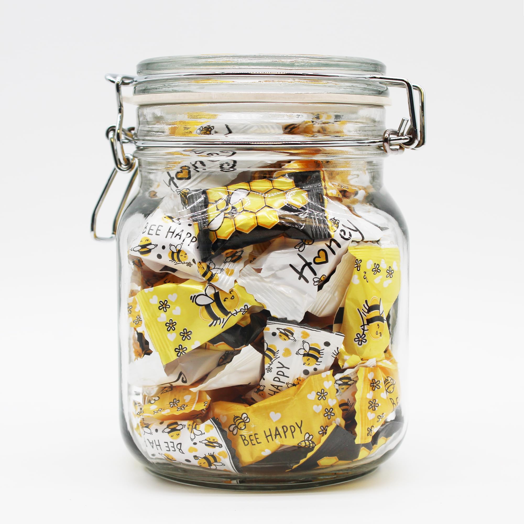 Naturejam mints displayed in a glass jar as a table accent, convenient and decorative