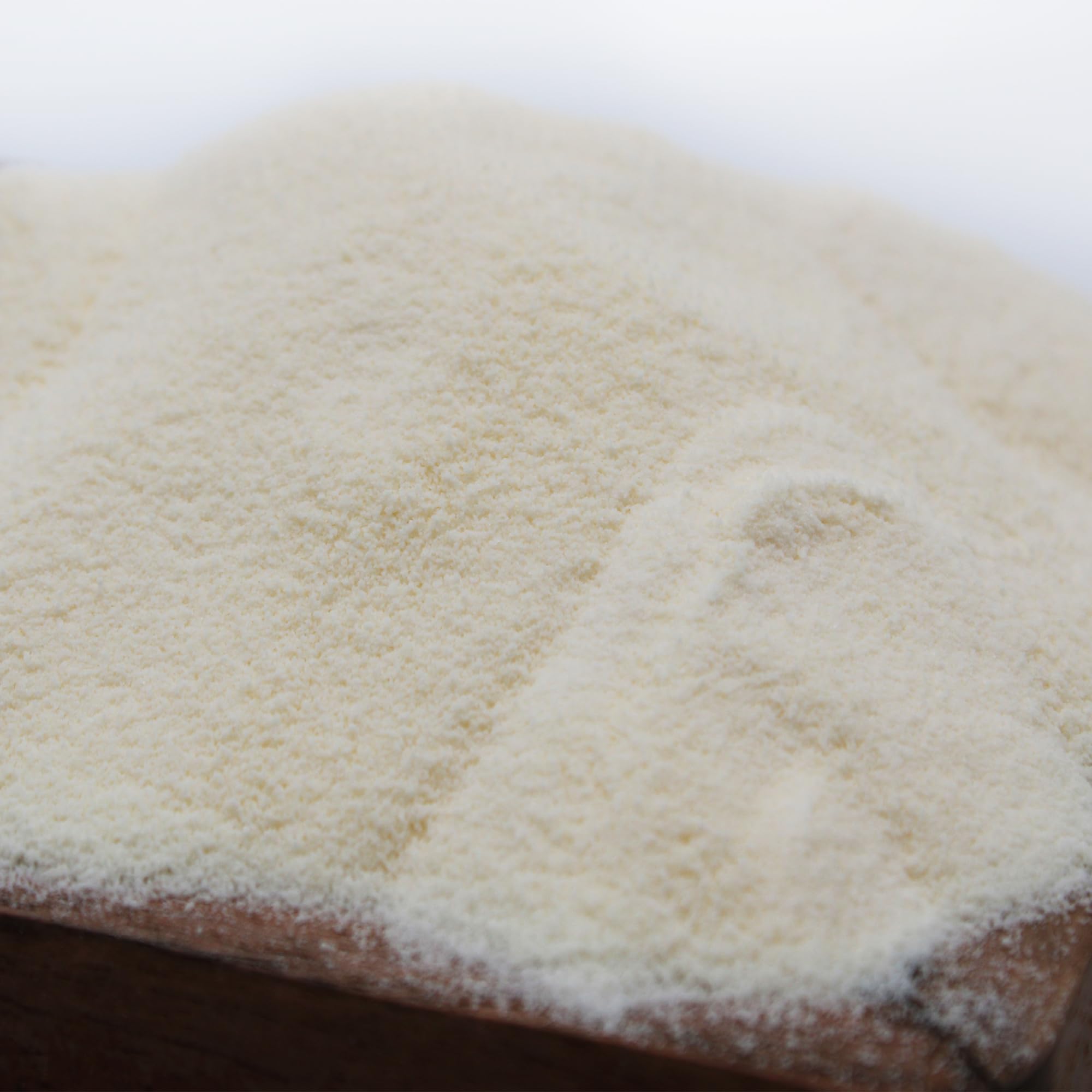 Naturejam powder on spoon with scale showing portion control benefit