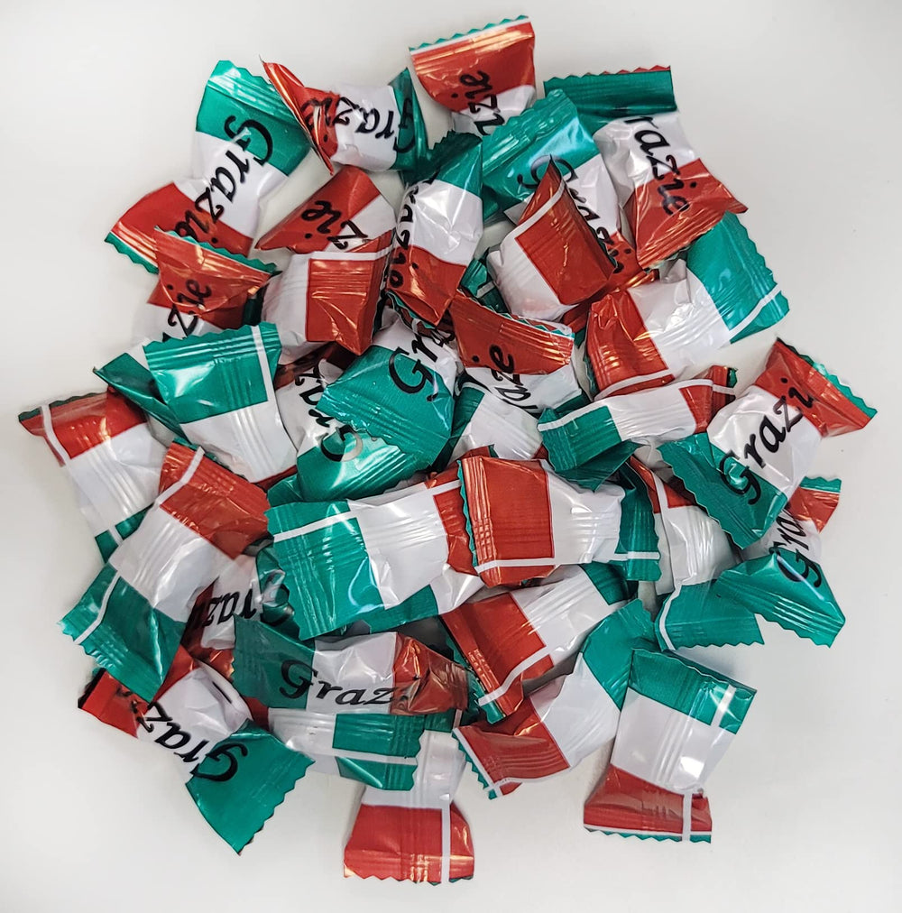 Naturejam peppermint balls in organza favor bag presenting a ready-to-gift option