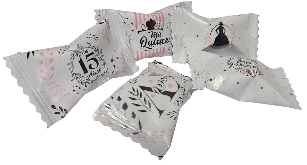 Naturejam peppermint pieces scattered into a pinata for festive party activity excitement