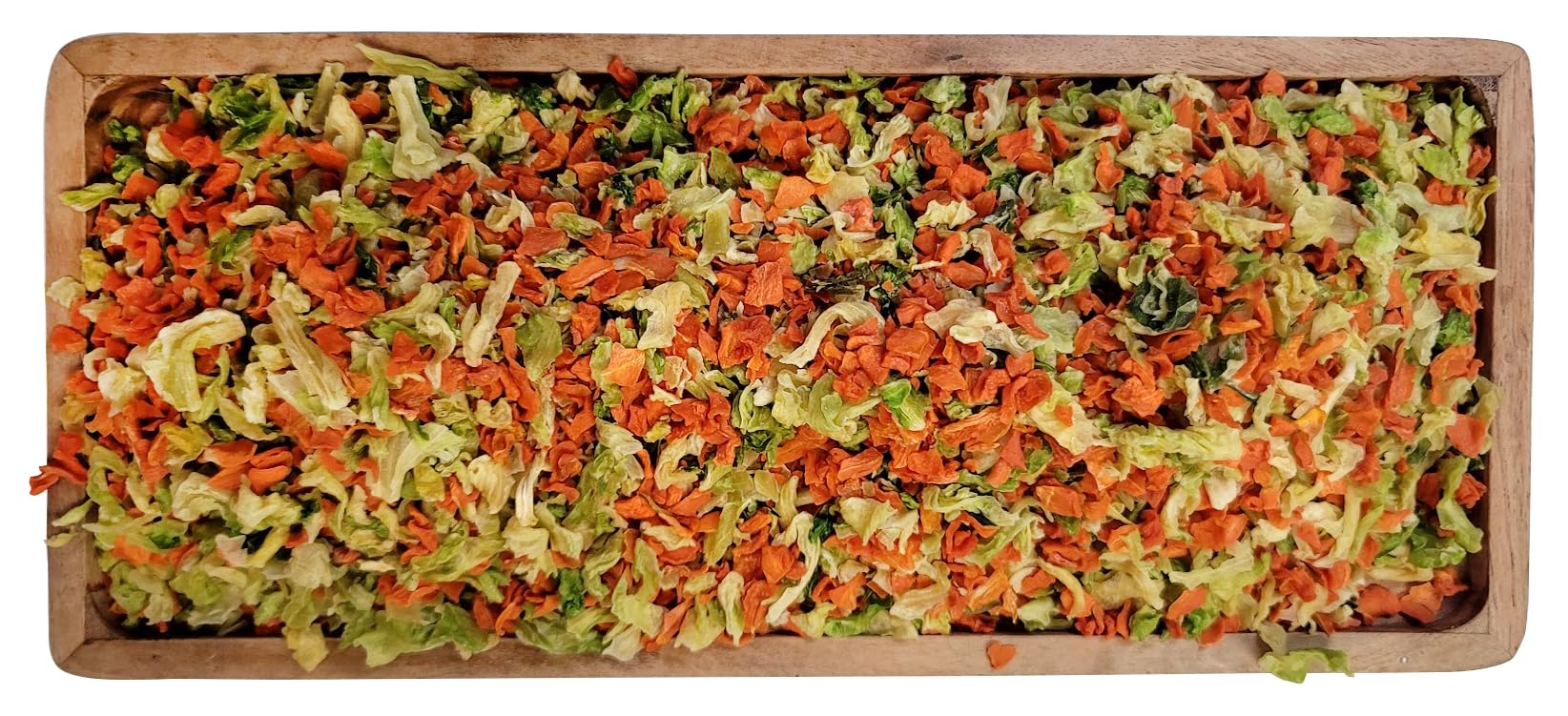 Naturejam rehydrated mix tossed into salad showing instant veggie boost and versatility