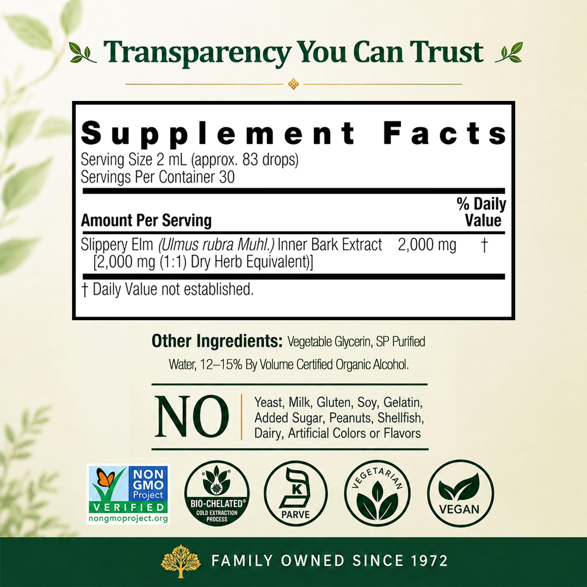 Nature's Answer measured dropper over scale for accurate serving control
