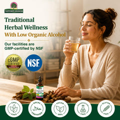 Nature's Answer slippery elm liquid texture demonstrating smooth consistency