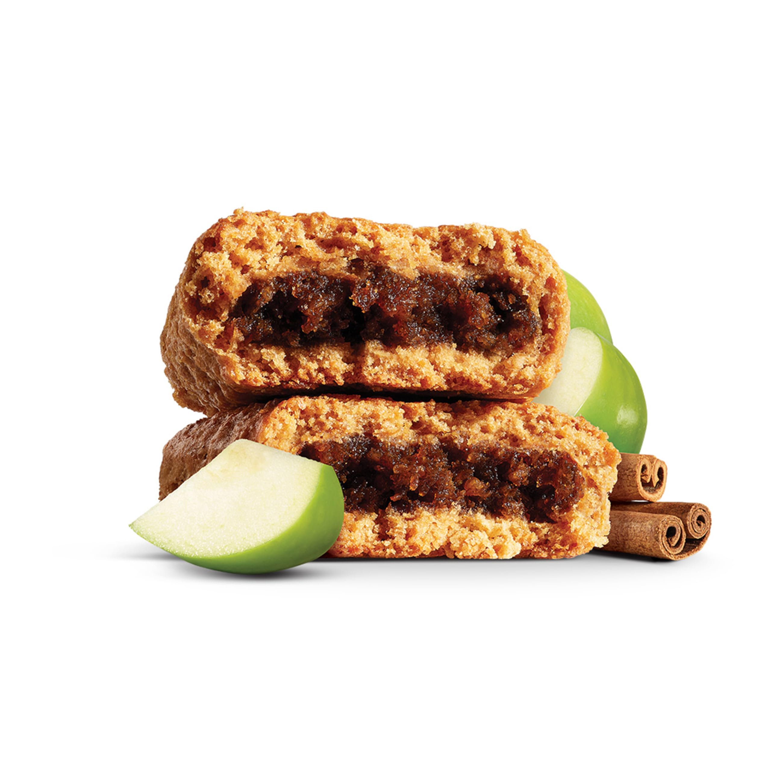 Nature's Bakery bar in hand showing portion size and travel-ready convenience