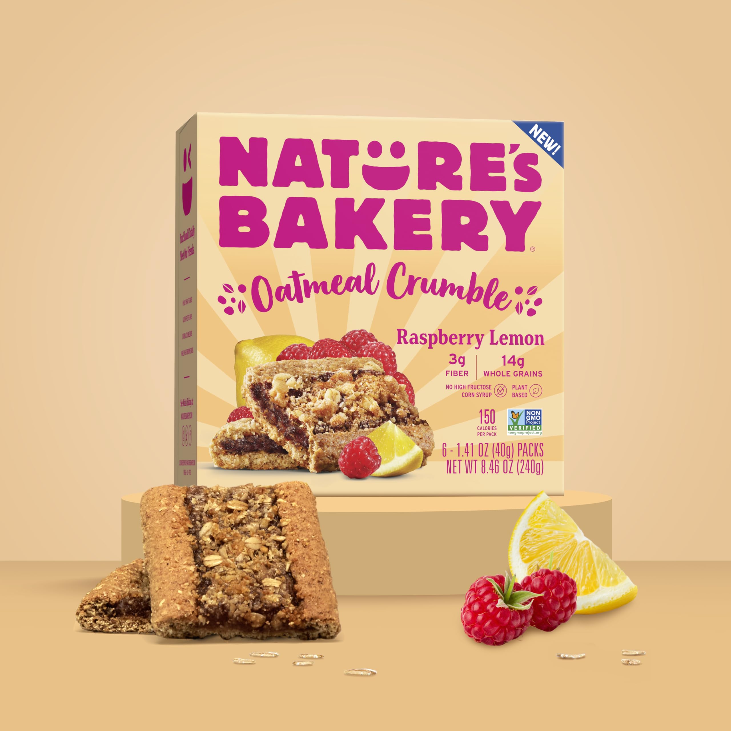 Nature's Bakery stacked boxes in pantry demonstrating bulk storage benefit