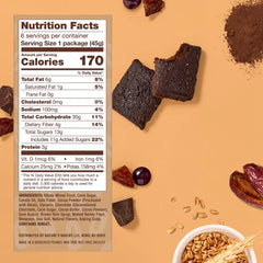 Nature's Bakery close-up texture of bar highlighting moist chew and cocoa flavor