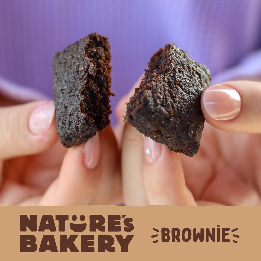 Nature's Bakery single serving on plate illustrating portion control and satisfying snack