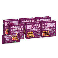 Nature's Bakery front packaging showing 36 twin-pack bundle and product branding, convenient pantry storage