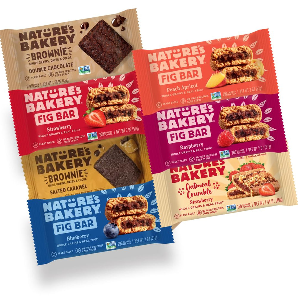 Nature's Bakery front box showing full 34-count assortment for easy selection