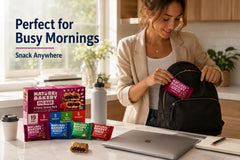 Nature's Bakery original fig bar unwrapped revealing fruit filling for portable energy