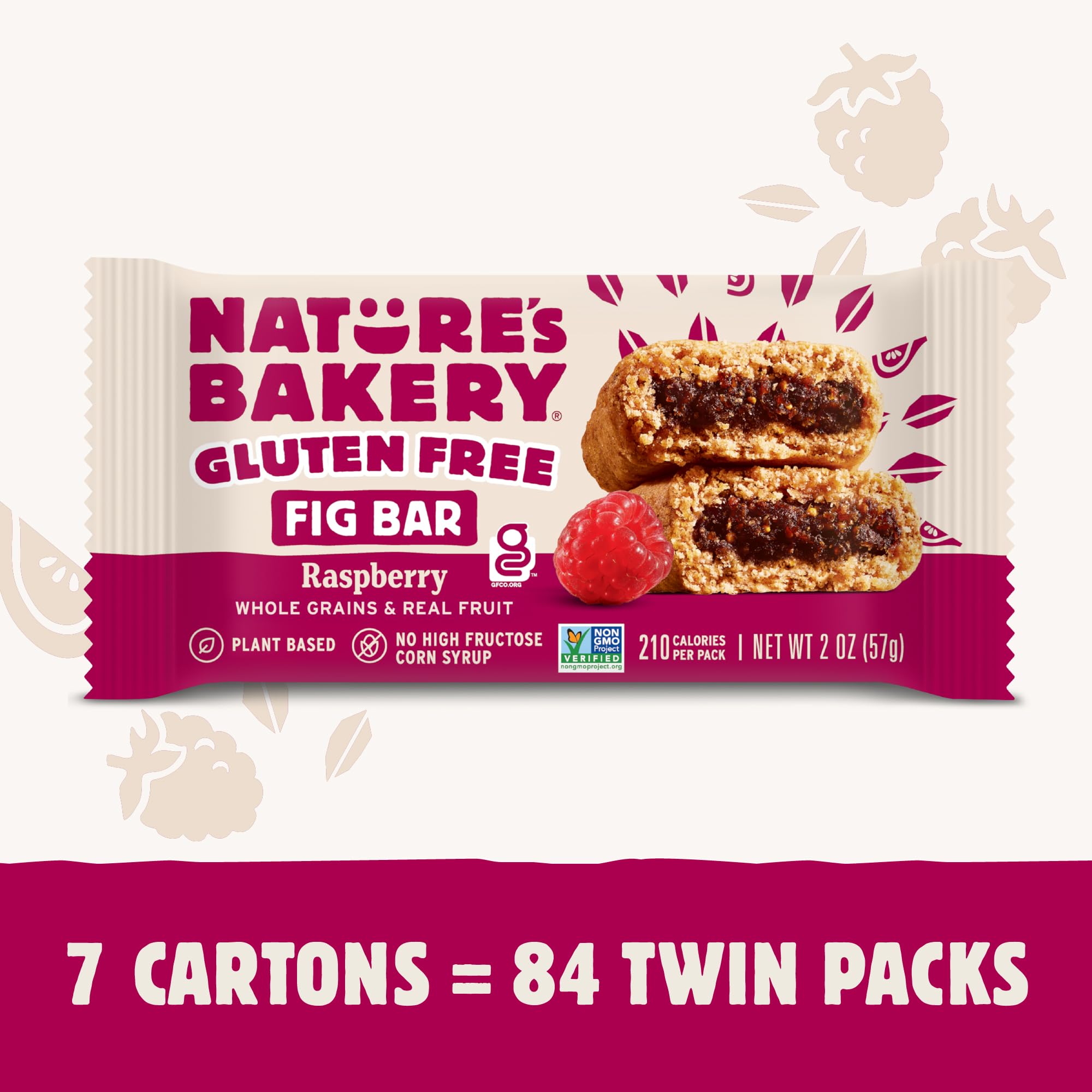 Nature's Bakery cross-section of raspberry fig filling showing real fruit benefit