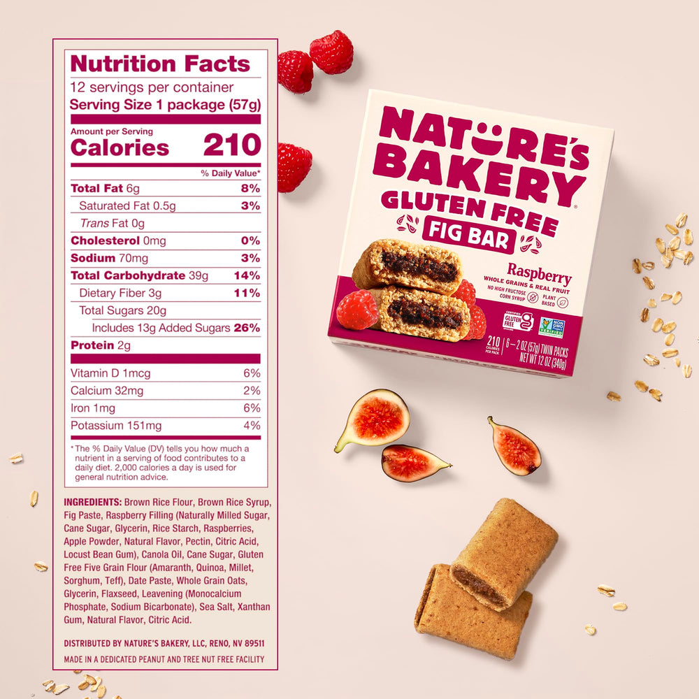 Nature's Bakery unwrapped bar close-up highlighting soft texture and convenient snack