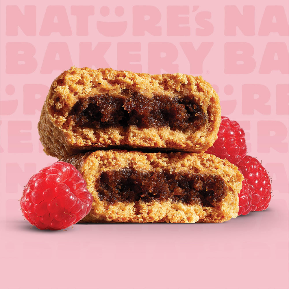 Nature's Bakery ingredients spread with figs, raspberries, and whole wheat benefits