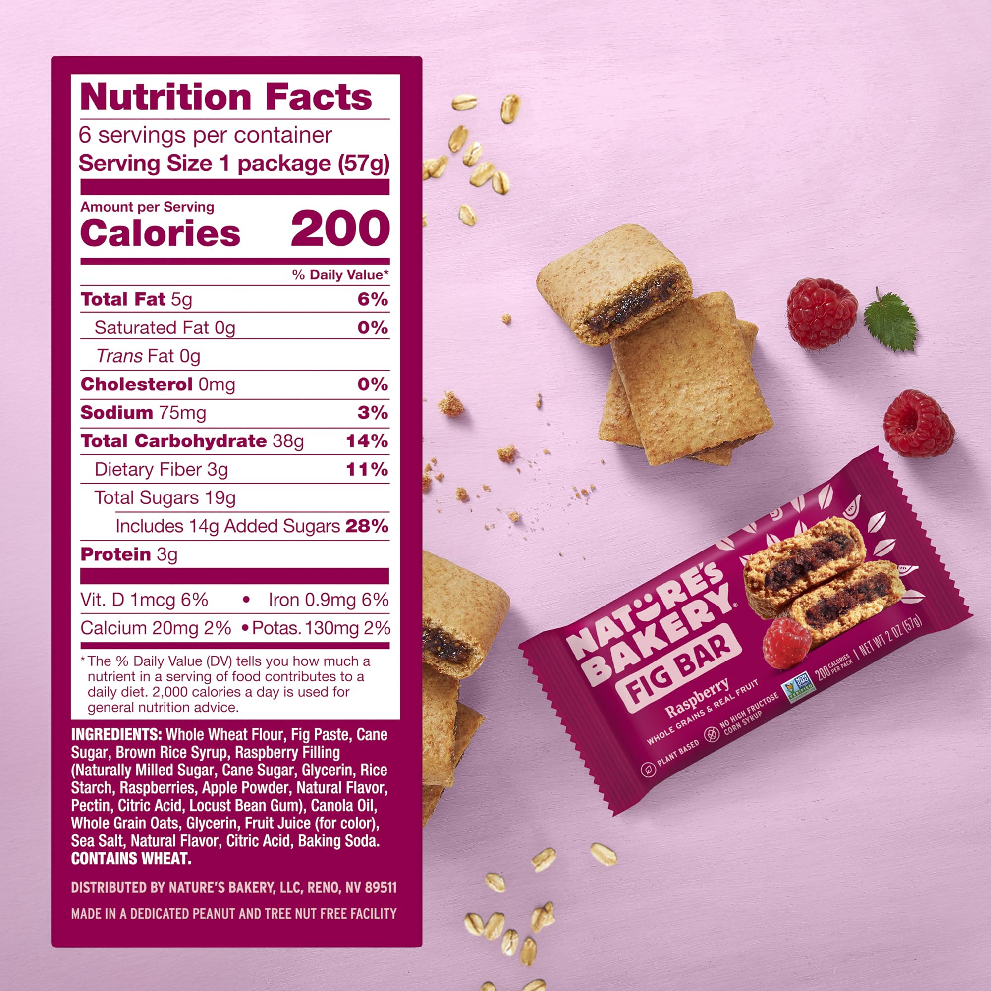 Nature's Bakery twin pack close-up highlighting portable, portioned convenience