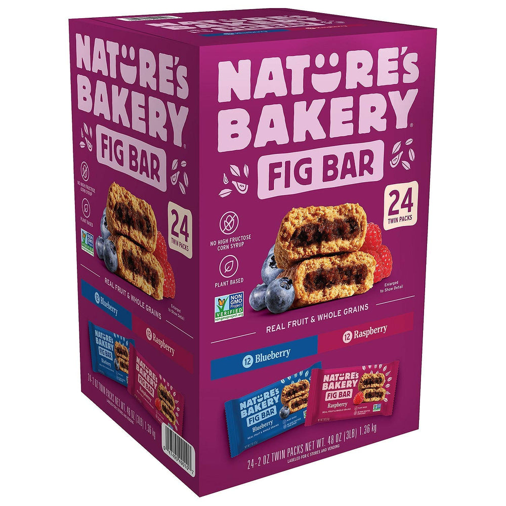 Nature's Bakery front packaging showing twin packs for convenient portioning