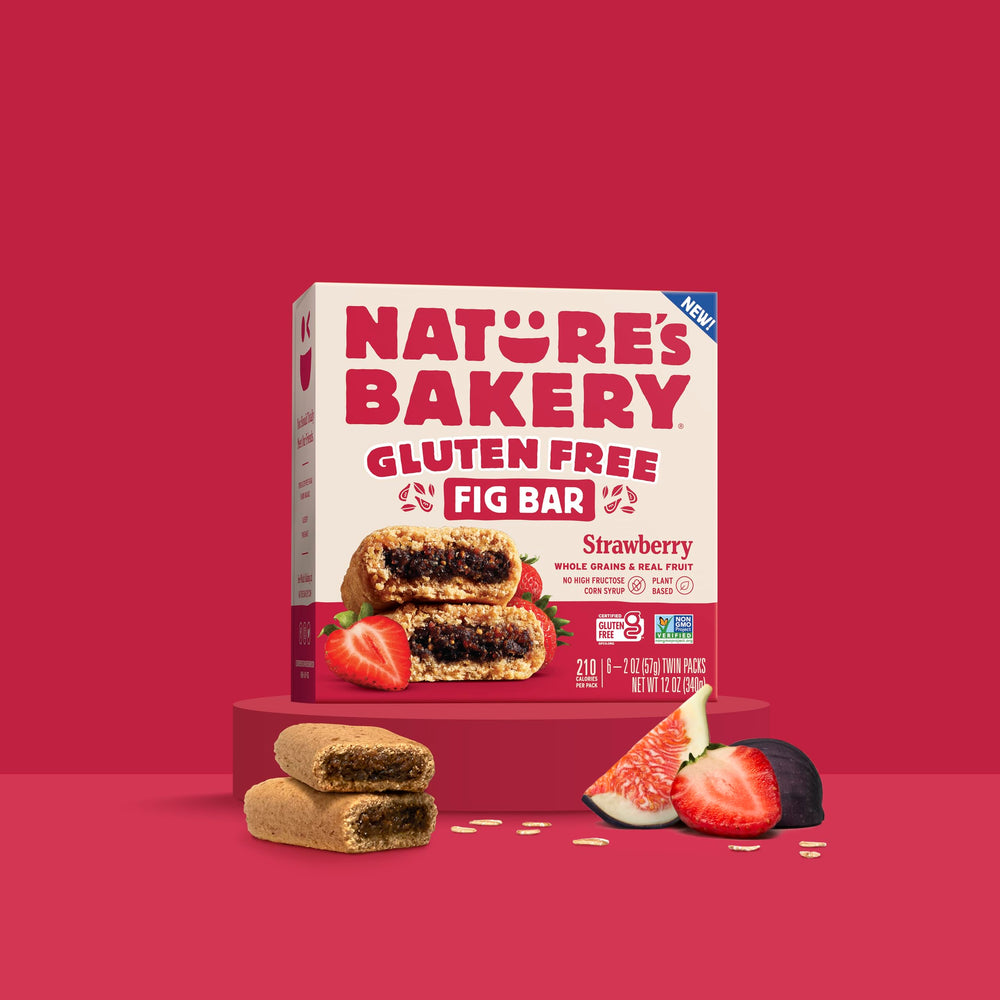 Nature's Bakery bars inside a lunchbox demonstrating school-safe snack