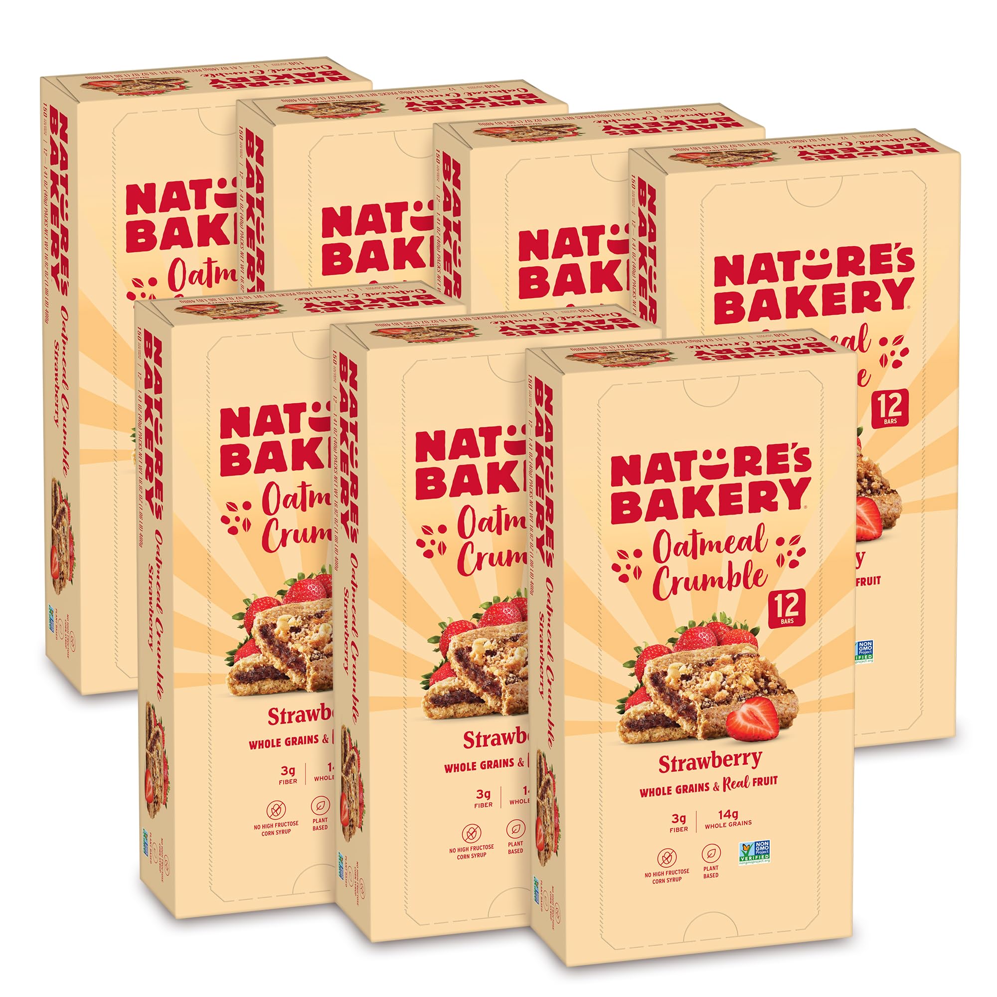 Nature's Bakery front packaging showing strawberry bars and convenience