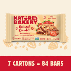 Nature's Bakery single unwrapped bar displaying soft-baked texture and portability