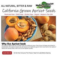 Nature's Choice close-up of apricot kernel texture highlighting raw freshness