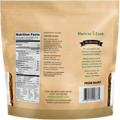 Nature's Eats pecan halves close-up texture highlighting fresh crunch and natural color