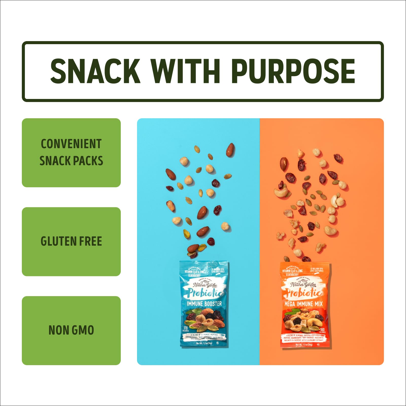 Nature's Garden single 1.2 oz packet displayed for easy portability