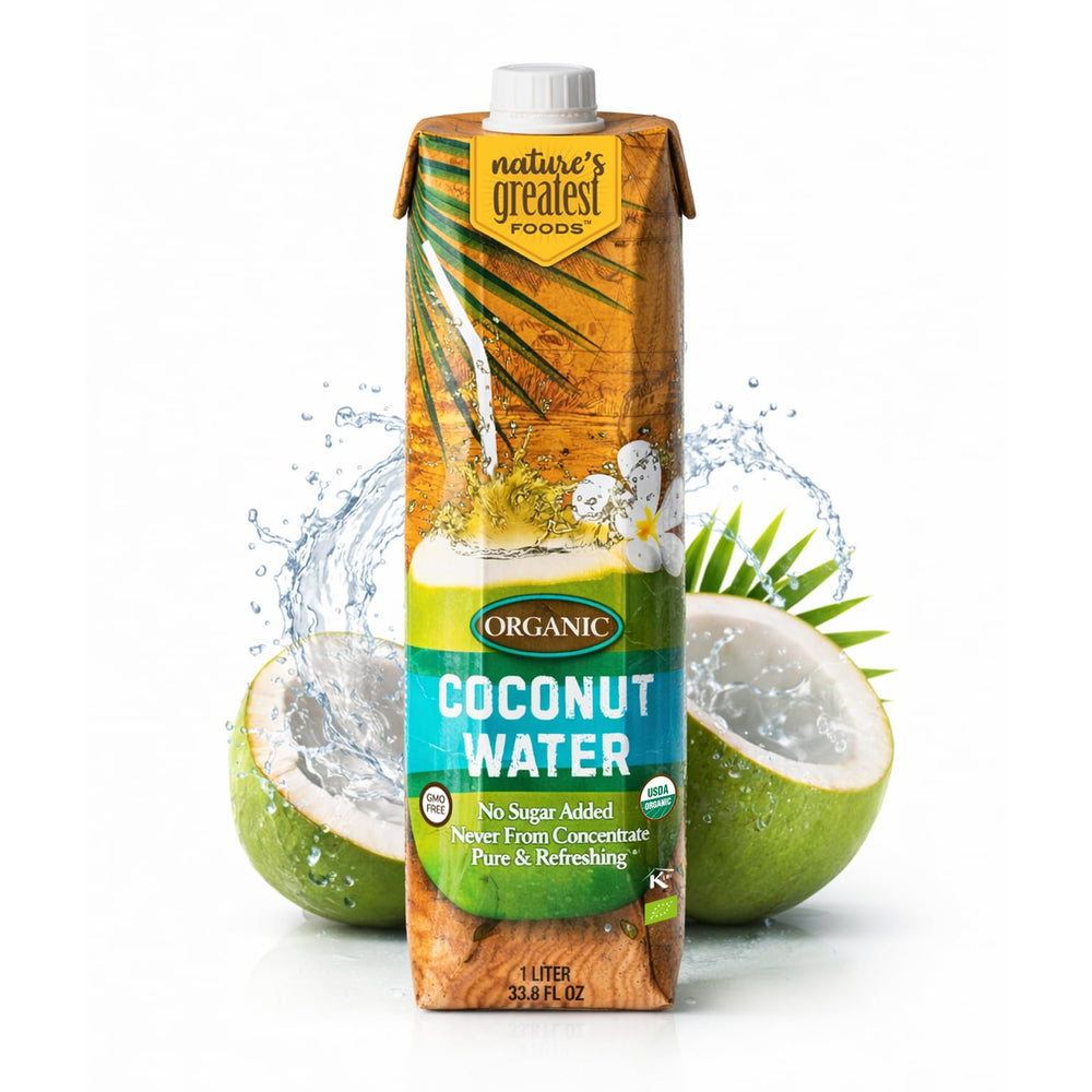 Nature's Greatest Foods front carton view showing clean organic branding and benefits