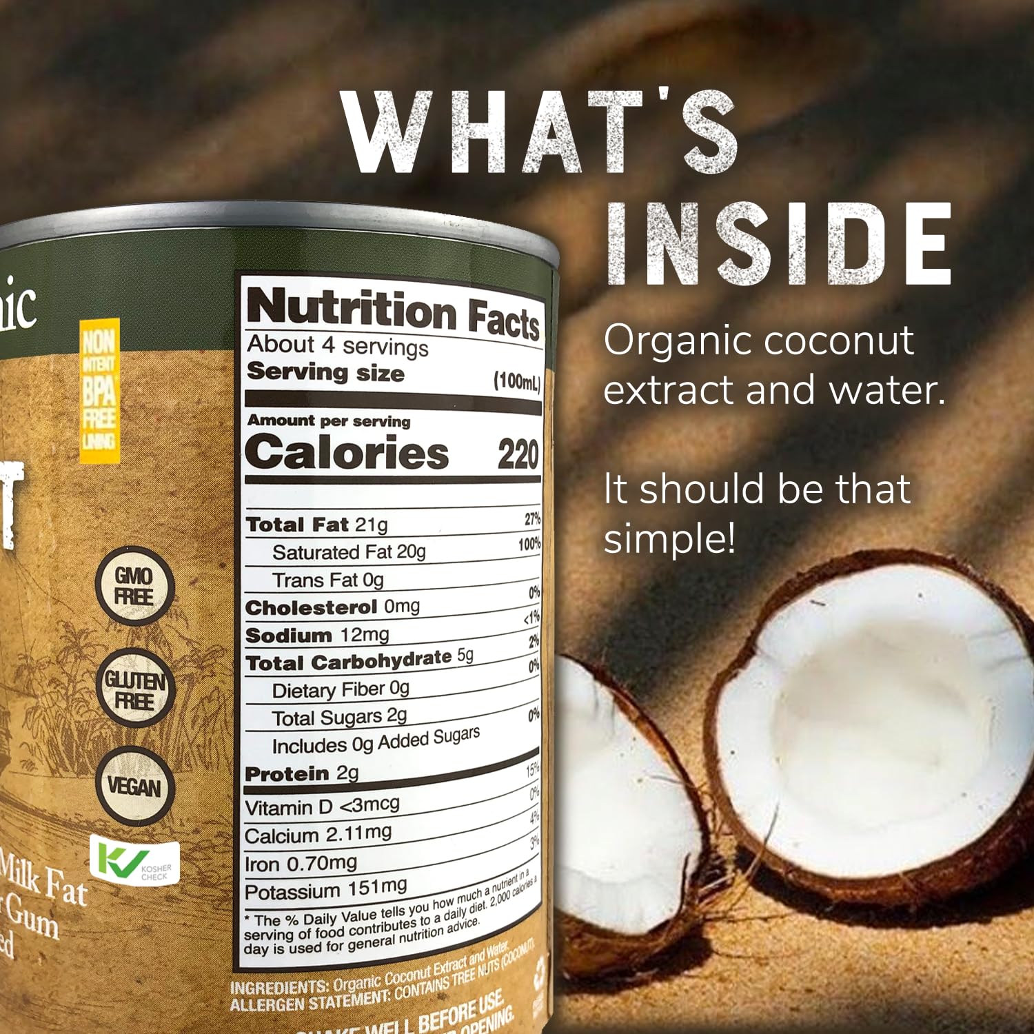 Nature's Greatest Foods label close-up with USDA Organic and certifications for trust