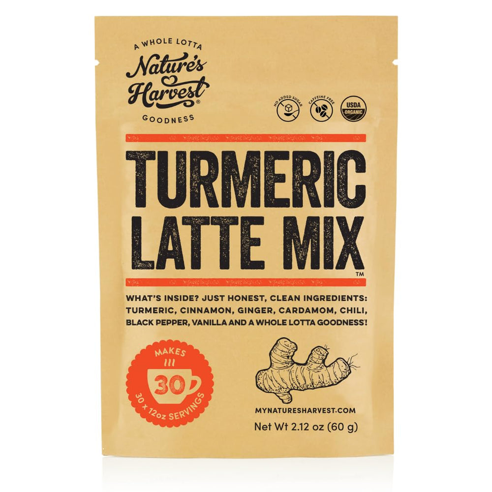 Nature's Harvest front packaging showing product and servings benefit
