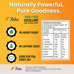 Nature's Harvest powder close-up highlighting fine texture and smoothness