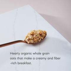 Nature's Path prepared bowl of apple cinnamon oatmeal, warm comforting meal
