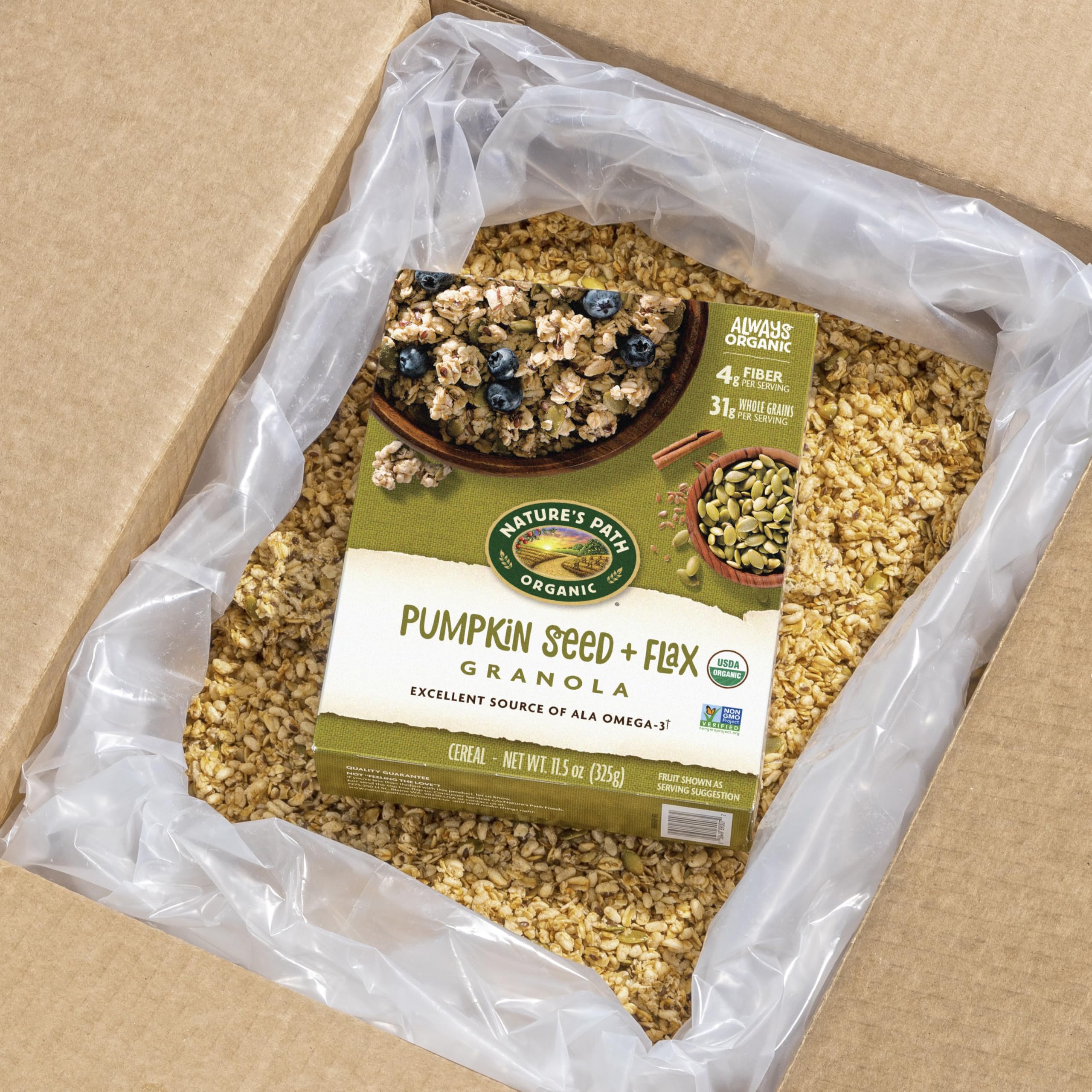 Nature's Path granola in cafe display for grab-and-go service