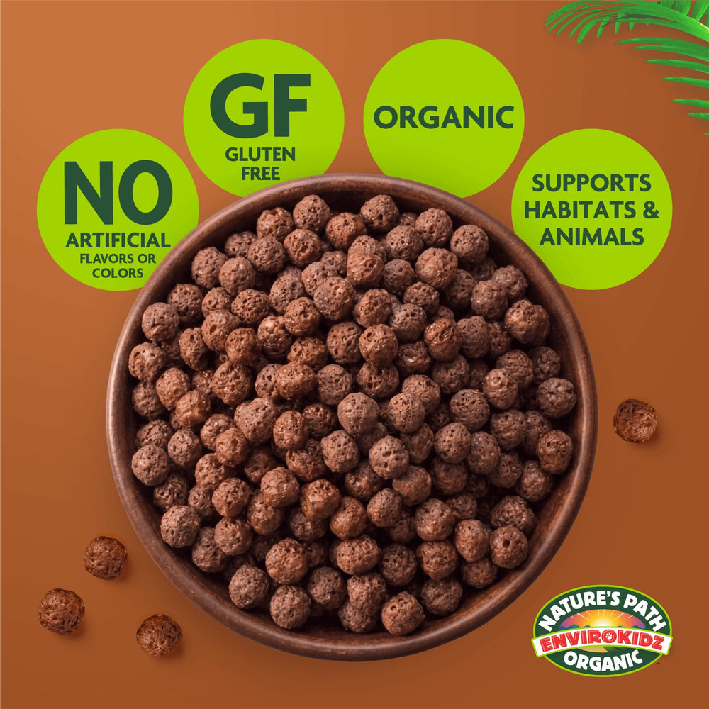 Nature's Path cereal on spoon demonstrating easy serving and kid appeal