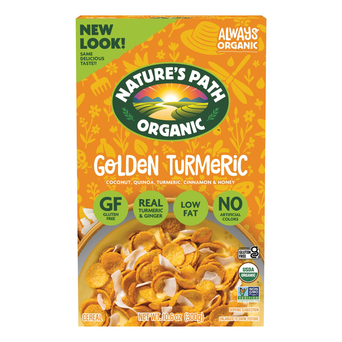 Nature's Path front packaging showing six-box pack and organic label for easy stocking