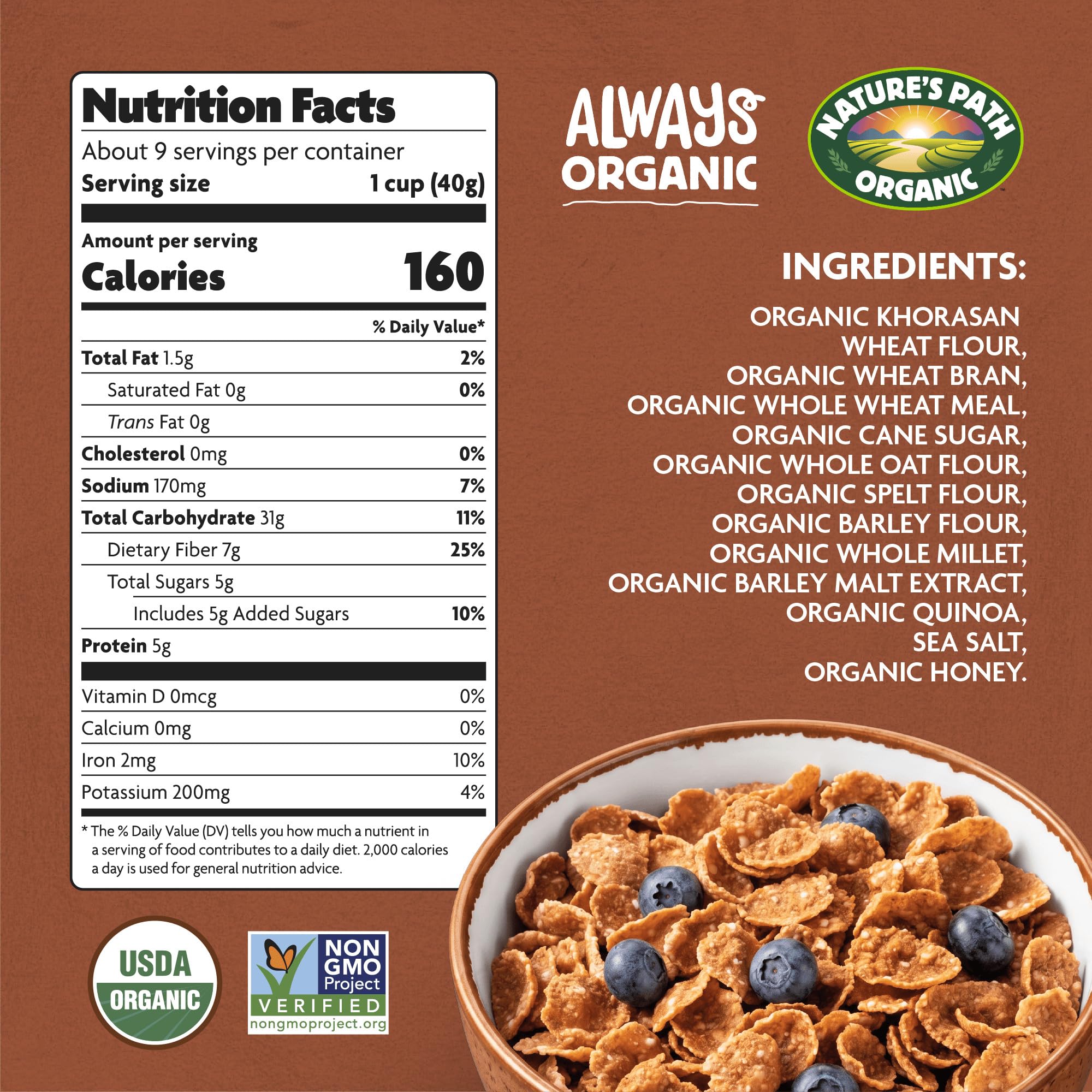 Nature's Path ECO pac recyclable bag illustrating reduced packaging waste