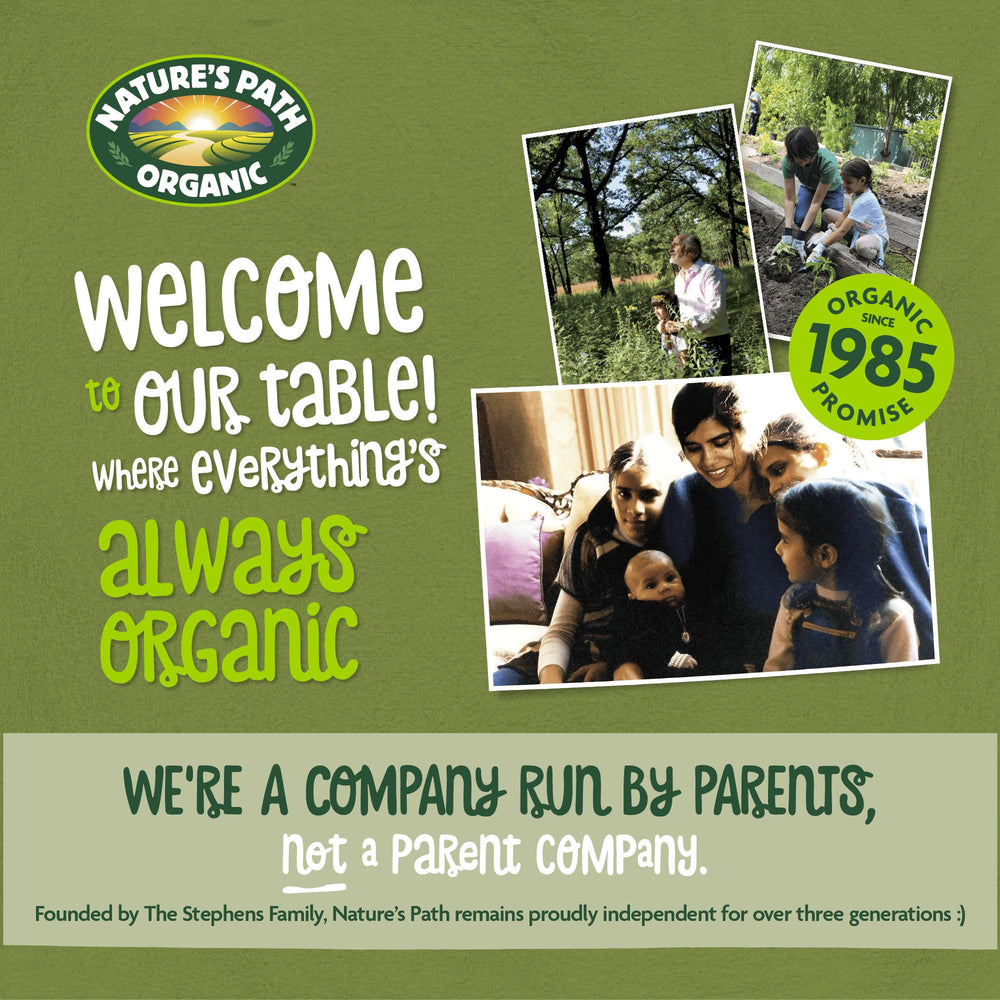 Nature's Path ingredient label and organic certification for trust