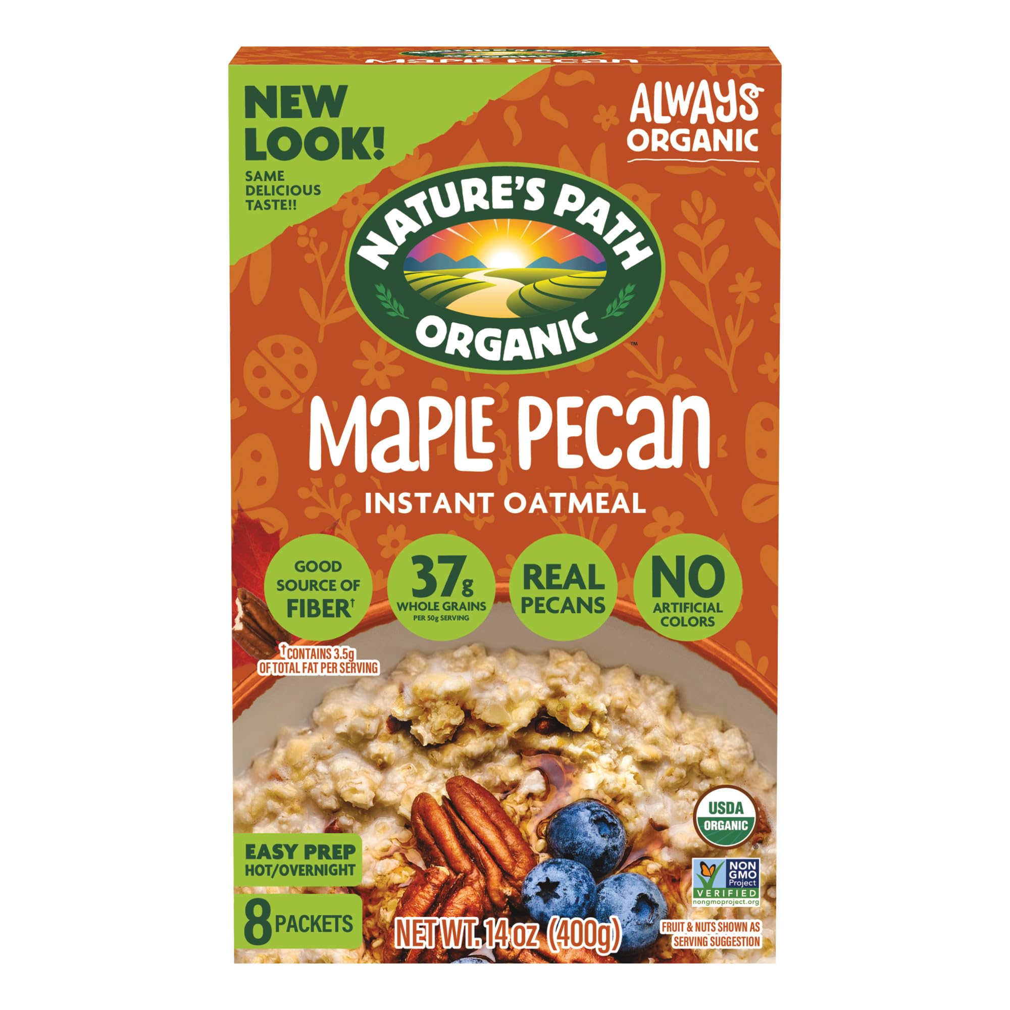 Nature's Path front packaging showing product and organic badge for quick selection