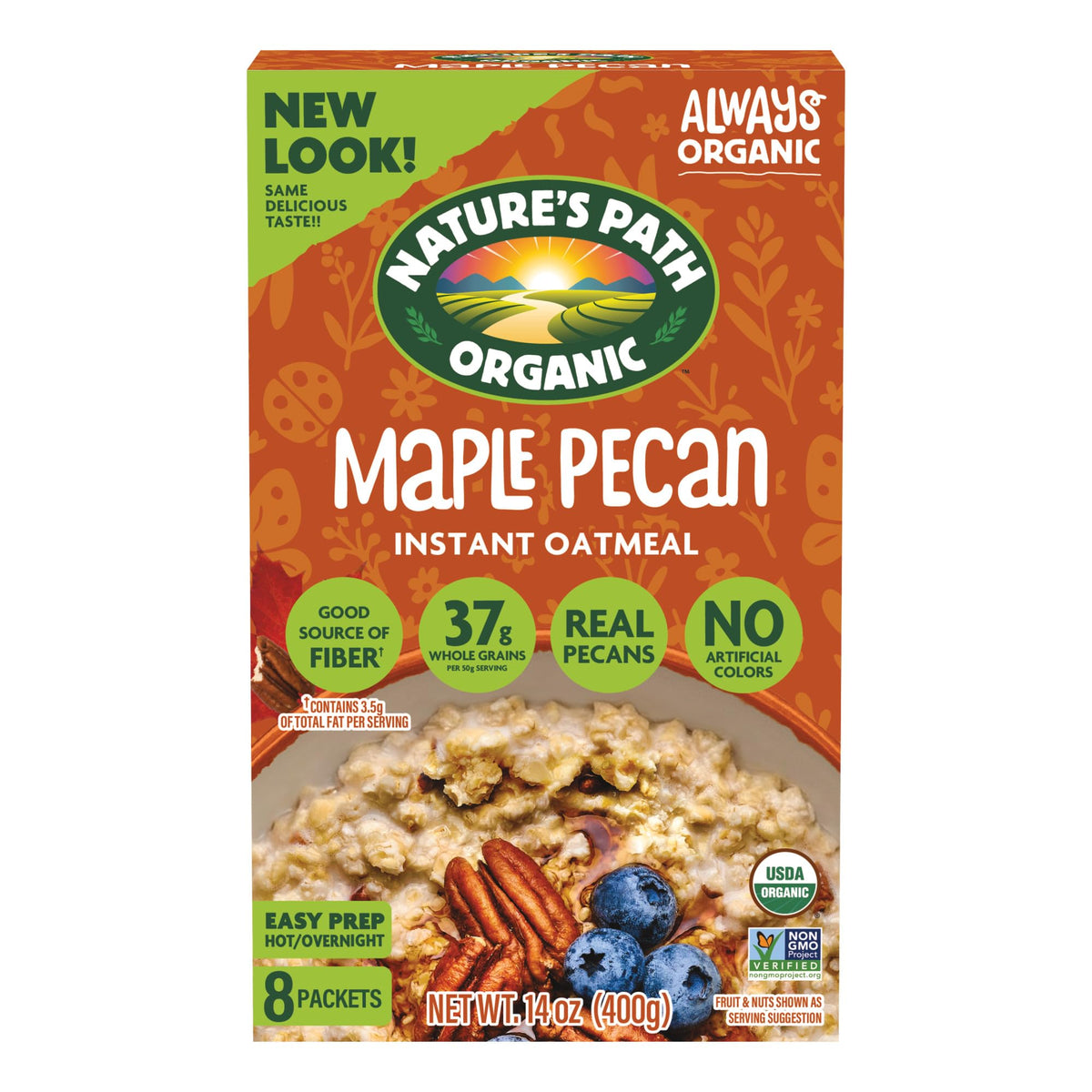 Nature's Path front packaging showing product and organic badge for quick selection