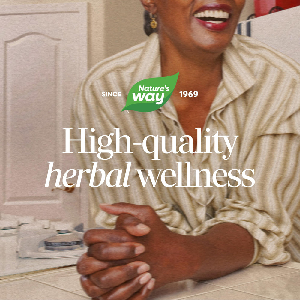 Nature's Way product staged with a nursing parent for real-life use