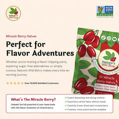 Nature's Wild Berry held in hand to show real size and ease-of-use for tastings