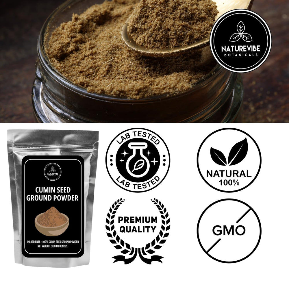 Naturevibe Botanicals comparison of whole seeds and ground powder showing versatility benefit
