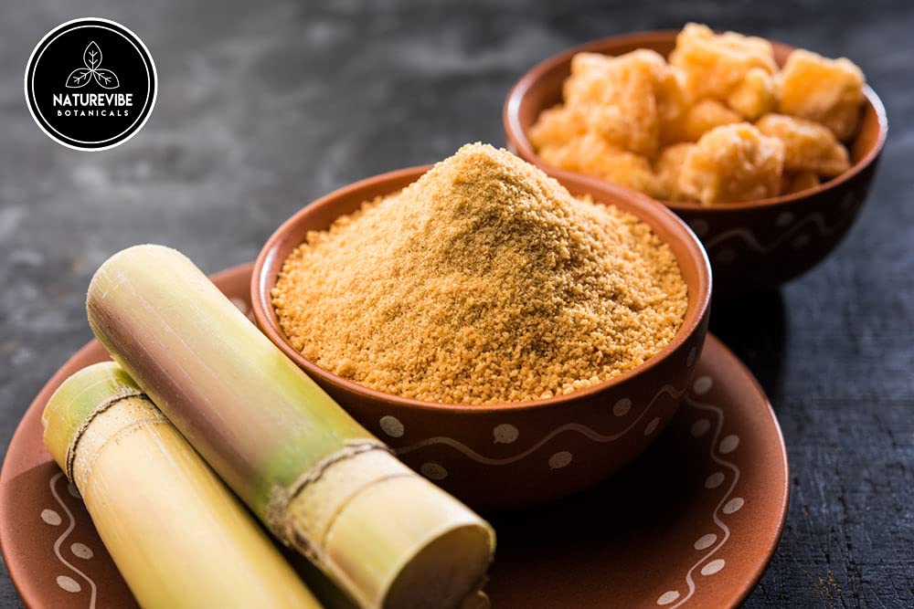 Naturevibe Botanicals jaggery with baking ingredients showing compatibility with common recipes