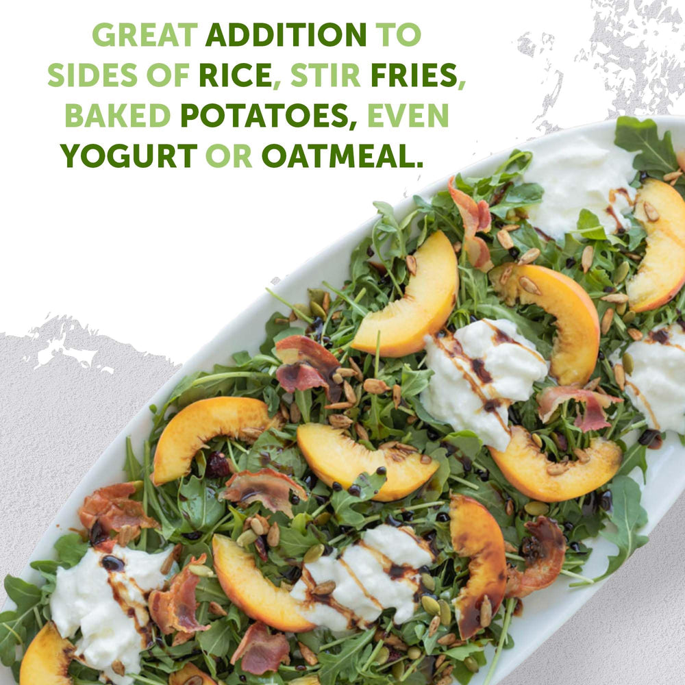 NaturSource ingredient label showing tamari roasted seeds and organic certification details