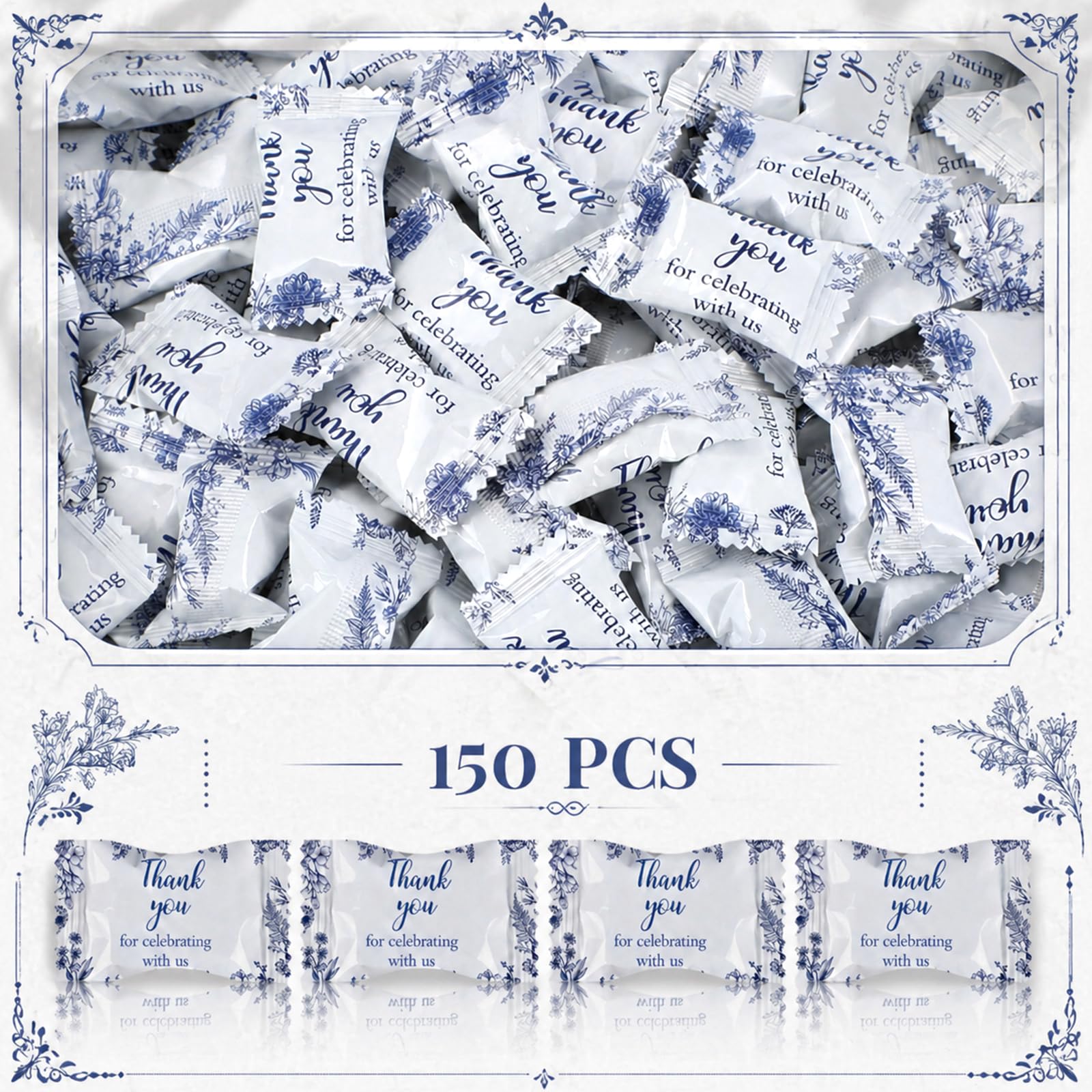 Naucoos close-up of individually wrapped mint highlighting hygienic convenience