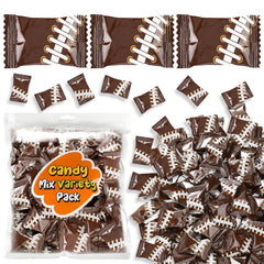 Naucoos front pouch showing sports-themed design and resealable benefit