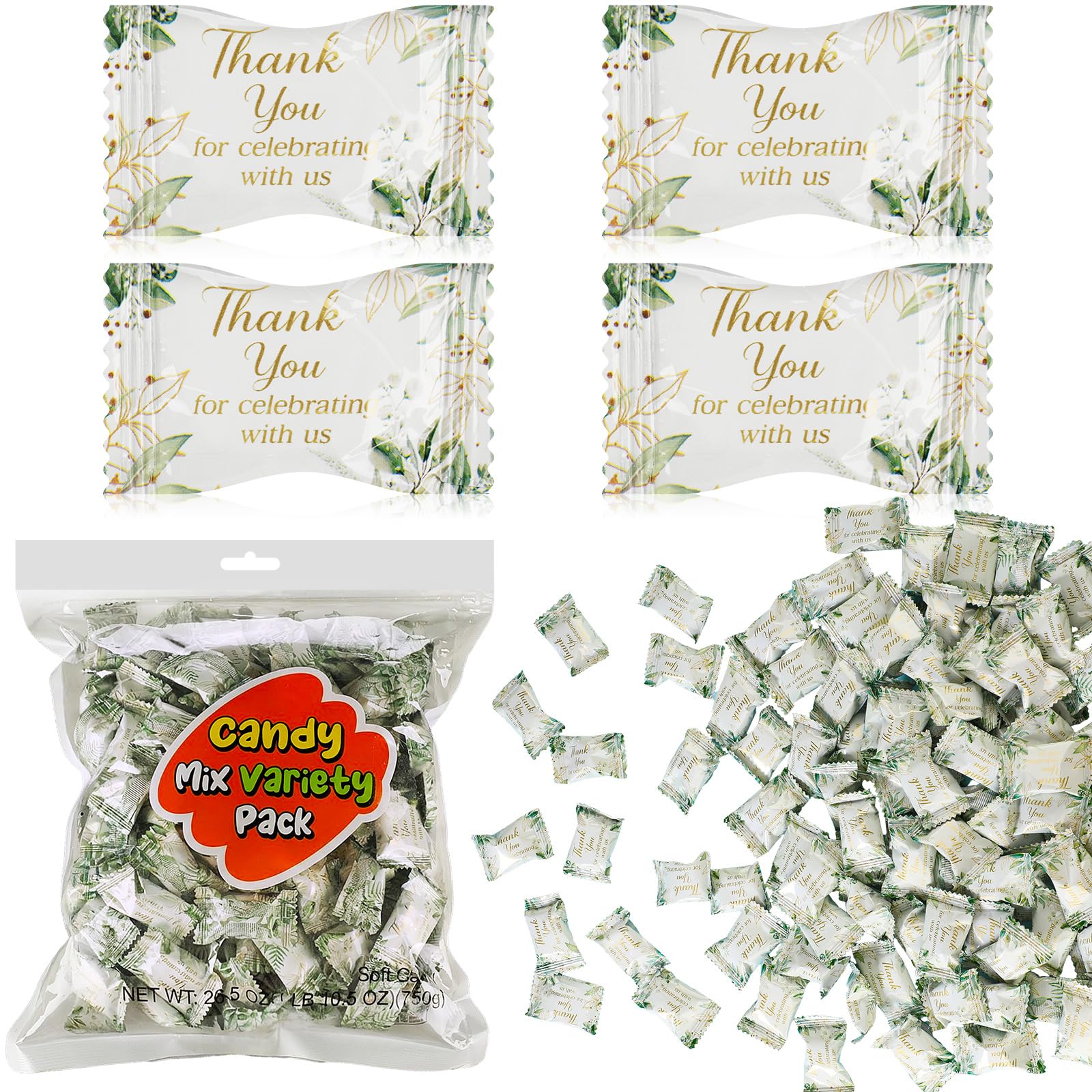 Naucoos front packaging showing greenery design and resealable benefit