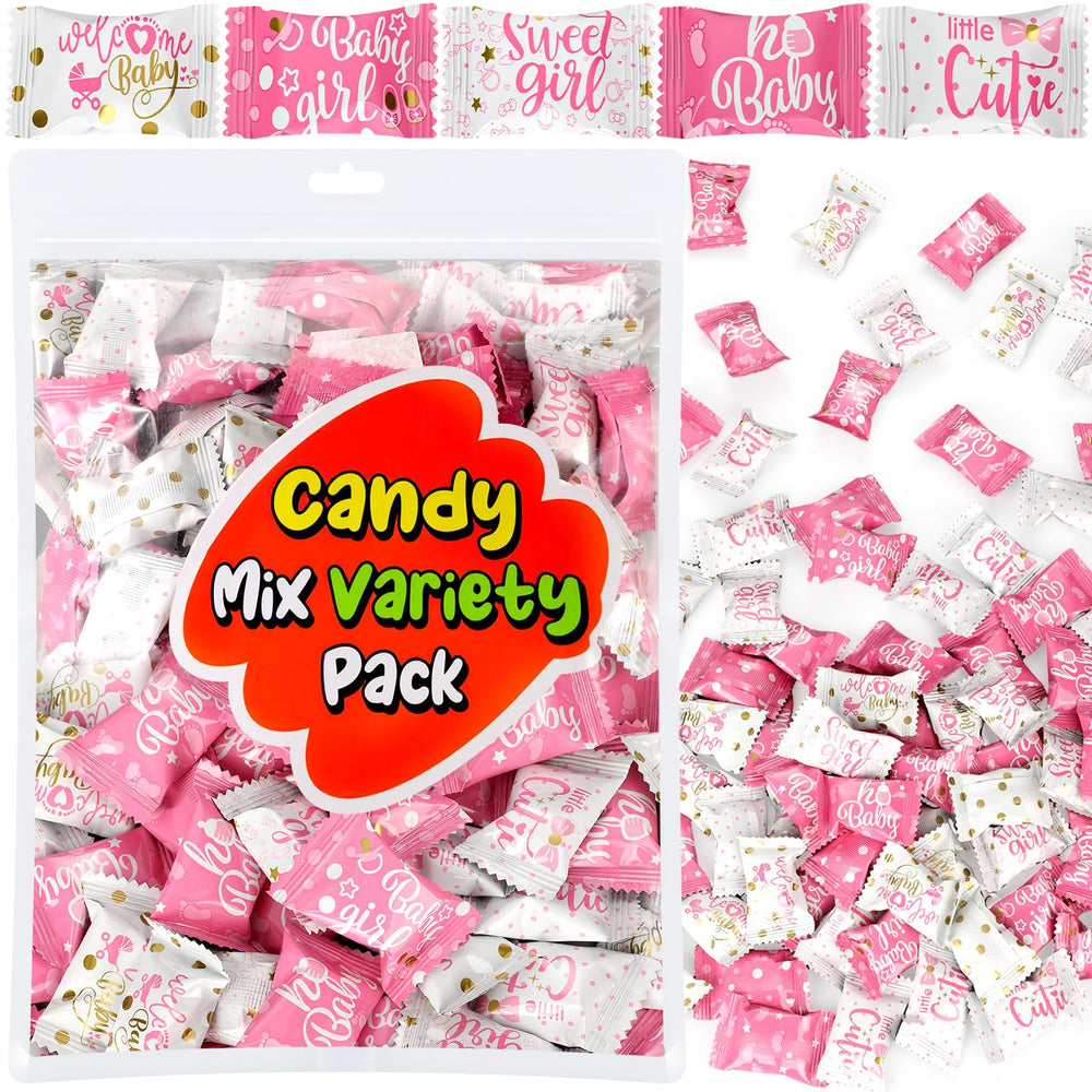 Naucoos front pouch showing pink and white design and resealable bag benefit