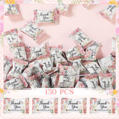 Naucoos individually wrapped mint close-up highlights elegant floral wrapper