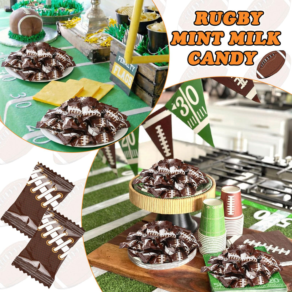 Naucoos candy next to hand to show portion size for event planning